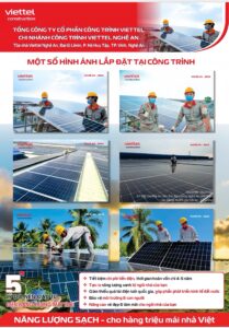 hình ảnh lắp đặt điện mặt trời viettel nghệ an