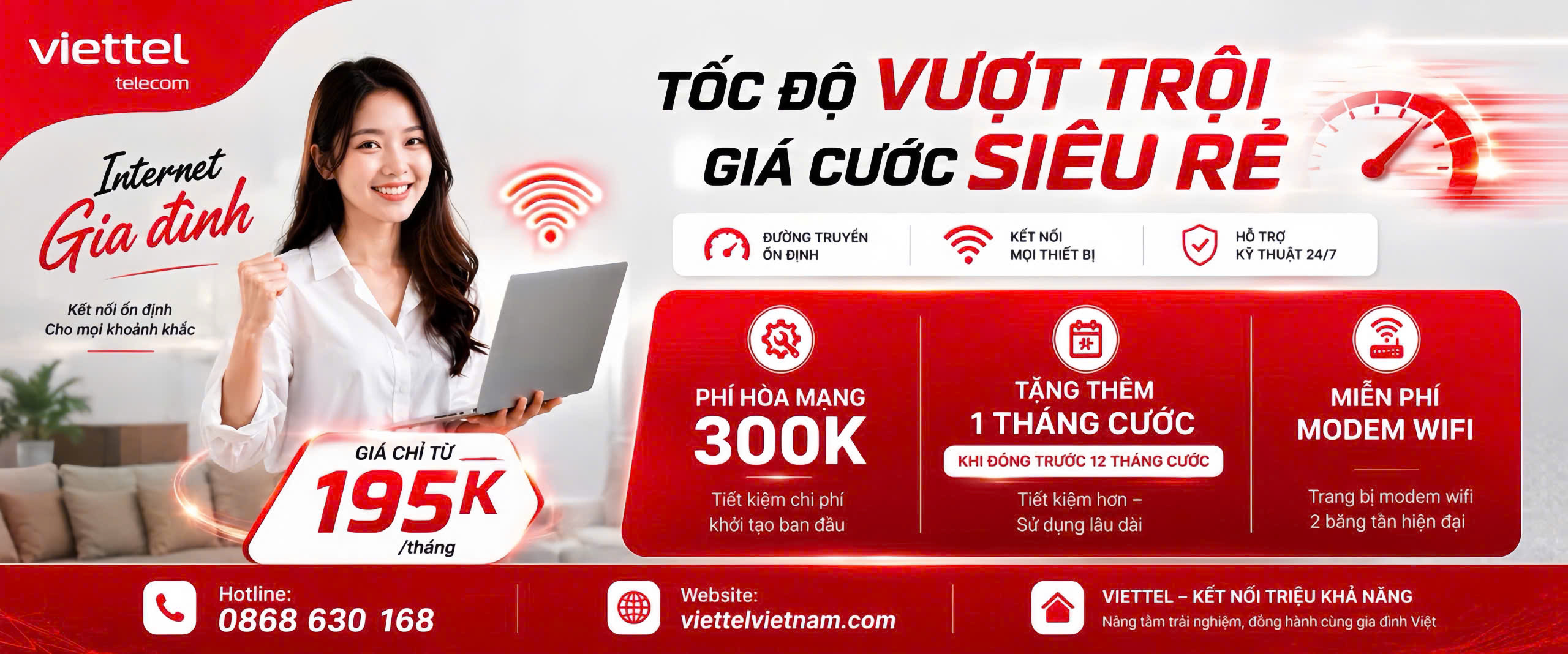 banner website viettel telecom việt nam